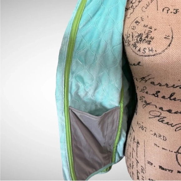 THE NORTH FACE Girls Green Quilted Hooded Jacket‎ | EUC - Picture 6 of 8